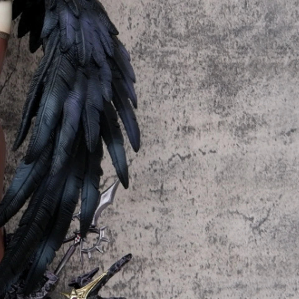 56,5 cm Overlord Albedo Auspicious Day Anime Mädchen Figur Modell Gk Statue Jungen Sammlung Desktop Dekoration Ornament Spielzeug Geschenke