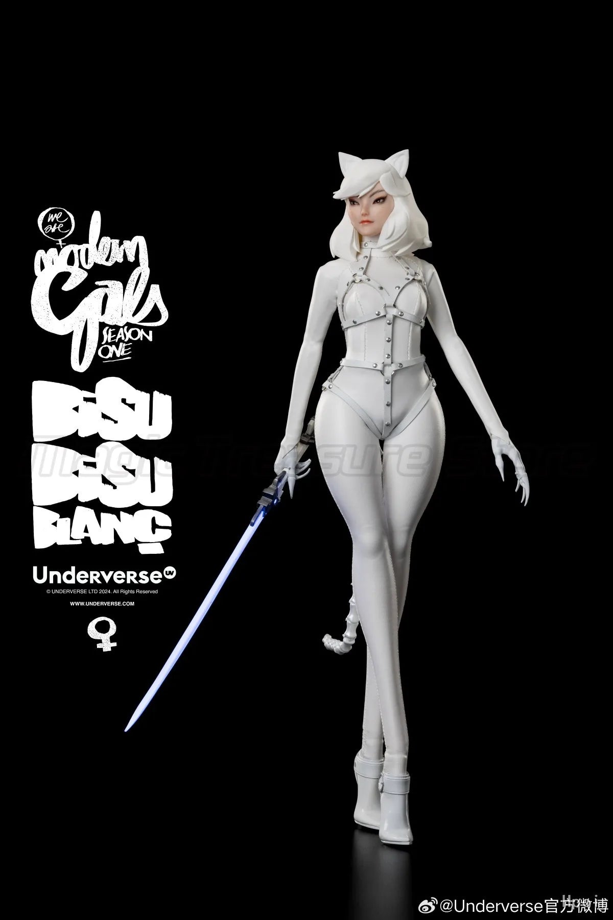 【MT】Original Underverse MODERN GALS Christmas Limited Edition "Catwoman" Bisu Bisu Blanc 1/6 Action Figure Model Toys