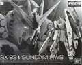 Bandai Genuine RG RX-93 V GUNDAM HWS Anime Action Figure Robot Periphery Collectible Assembly Model Toys Ornaments Gift Children