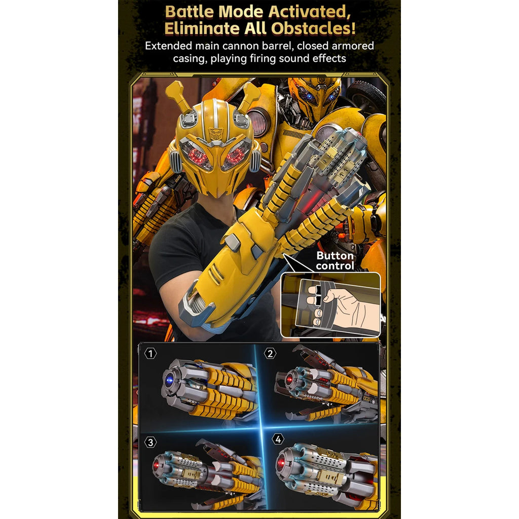 HIPLAY Killerbody Transformers BumbleBee Hand Cannon 1:1 Wearable KB20069-91 CosPlay