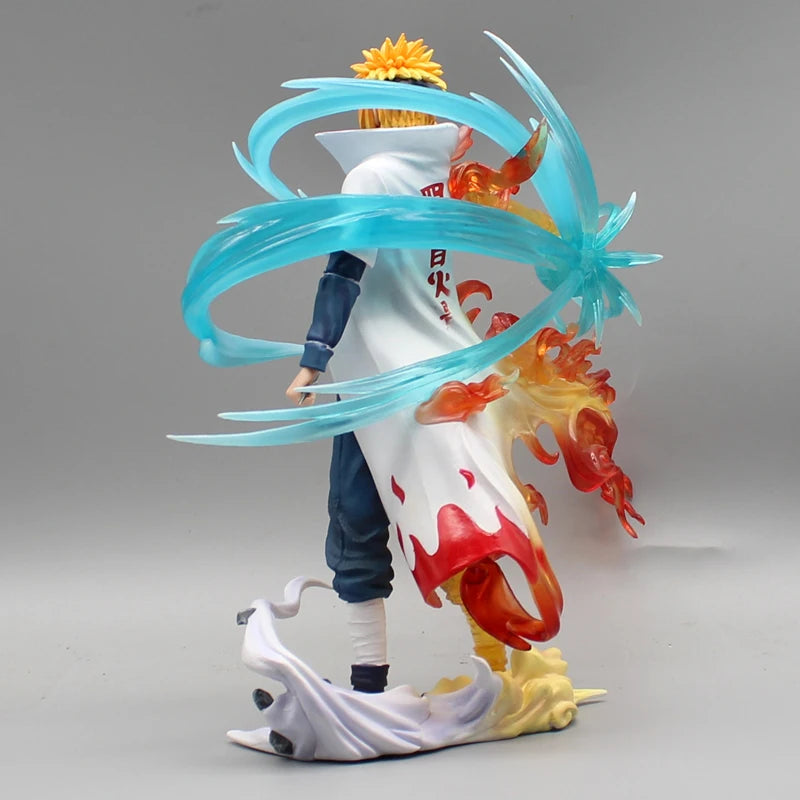 Naruto Anime Figure 26cm Namikaze Minato Gk Pvc Statue Action Figurine Rasengan Desk Decoration Collectible Model Kids Toys Gift