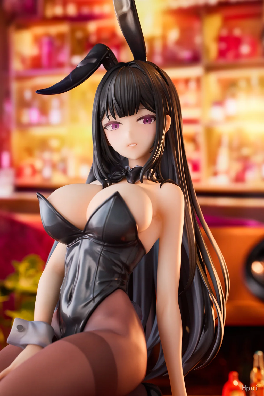 18CM Anime Bunny Girl Hina Figure Sakurajima Mai Black Silk Sexy PVC Detachable Adult Series Peripheral Collection Display Gift