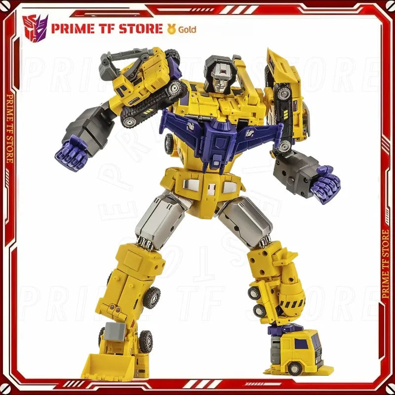 【Hot Sales】Original Newage NA Transformers G2 Animation H34Y GIANT HEPHAESTUS Devastator Anime Figure Hobbies Toys Collectible