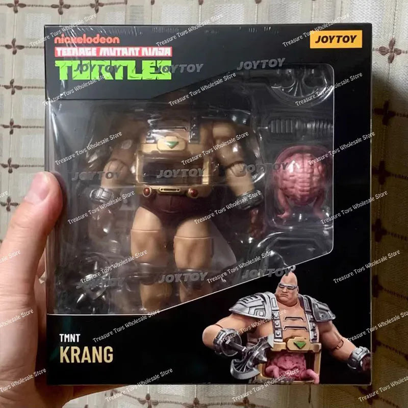 Auf Lager JOYTOY 1/18 TMNT Figur JT00881 JT01000 JT01017 Krang Slash Tokka Anime Actionfiguren Figuren Modelle Spielzeug Geschenke