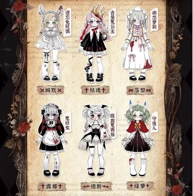 In Stock Nyssa Bizarre Nightmare Series 1/12 Bjd Blind Box Mystery Box Dolls Kawaii Action Anime Figure Toys Gift