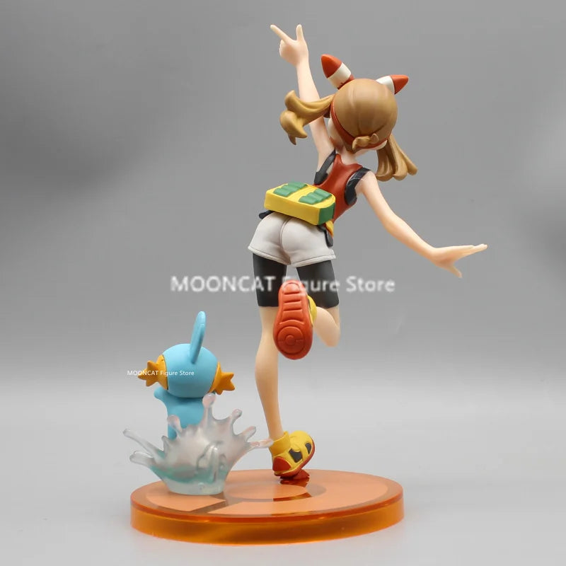 Pokemon May Maple Anime Figur May Mudkip Action Figur Modell Niedliche Sammlung PVC Statue Puppe Schreibtisch Dekoration Spielzeug Kinder Geschenk