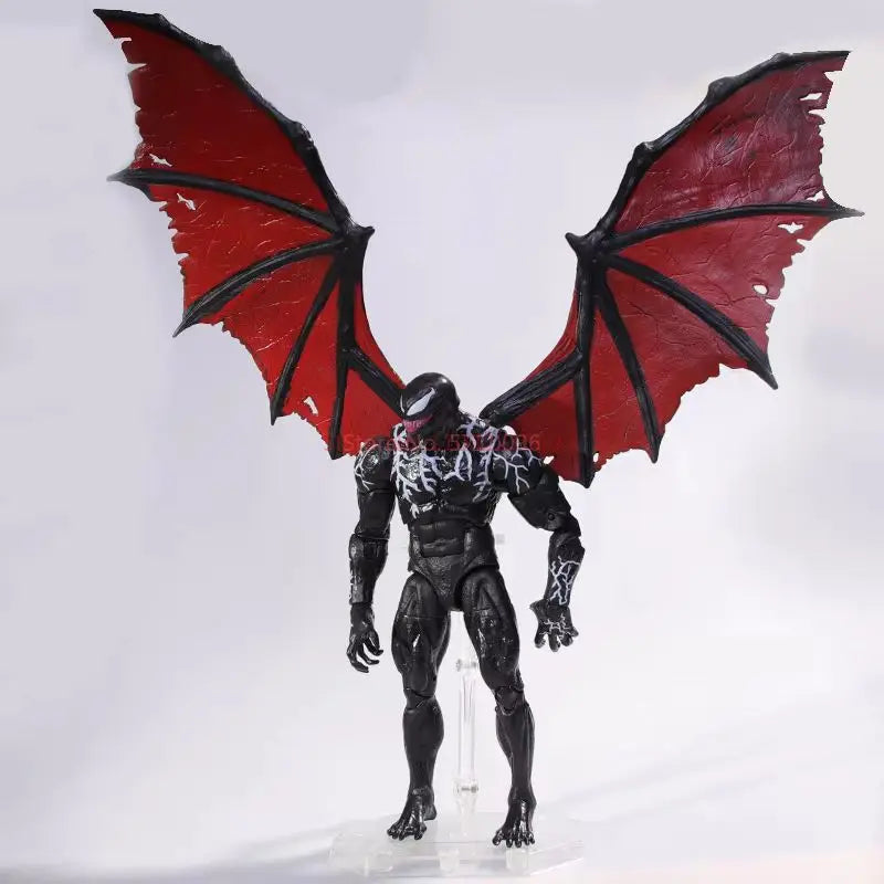 Marvel Superhero Massacre Movie Figurine Venom 2-Joint Movable Model Ornament, Peripheral Doll Gift Ornament