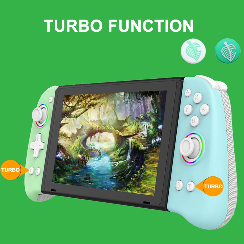 Wireless Joypad Controller L/R For Nintend Switch / OLED Lite Automatic Wake-up Gamepad Joysticks Con Crossing Six-axis
