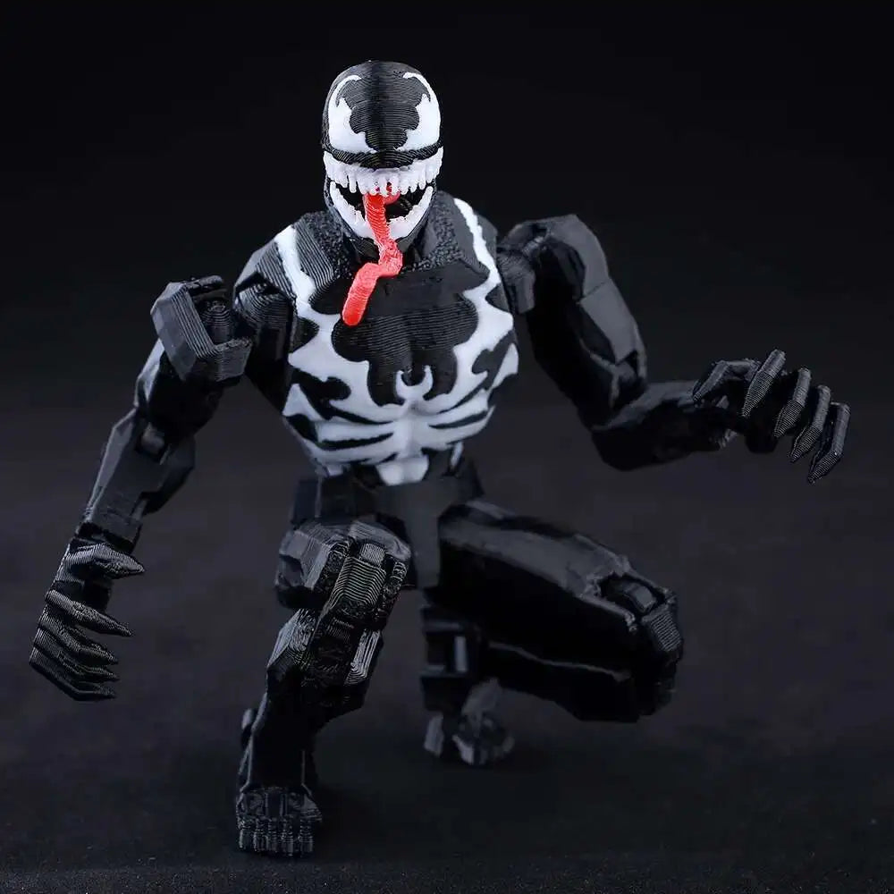 Фигурки на Venom Spider-Man Lucky13 Dummy13 - 3D принтиран манекен T13 с многочленен механизъм за промяна на формата, аниме, колекционерски играчки
