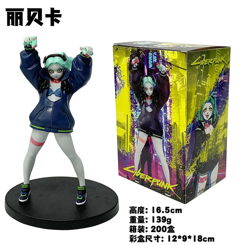 Hot Sales 22cm Cyberpunk #2077 Edgerunners Anime Figure Super Hacker Edge Walker Lucy Action Figure Collection Model Doll Toys