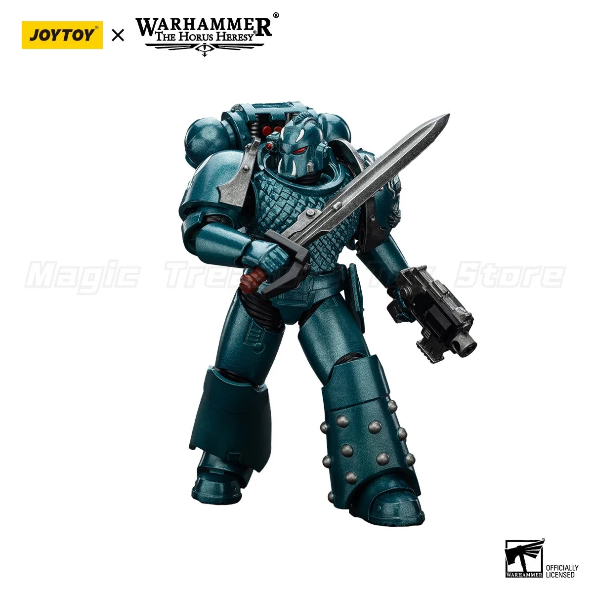 【MT】JOYTOY 1/18 Action Figure Warhammer 40K The Horus Heresy Alpha Legion Exodus Headhunter Prime Model Toy Gift