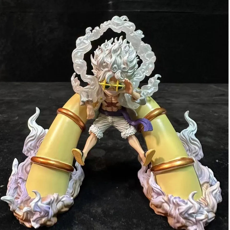 Neue One Piece Anime Figur Gear 5 Luffy Monkey D Luffy Figurine Pvc Station Modell Puppe Sammlerstück Decoratoin Spielzeug Geschenke
