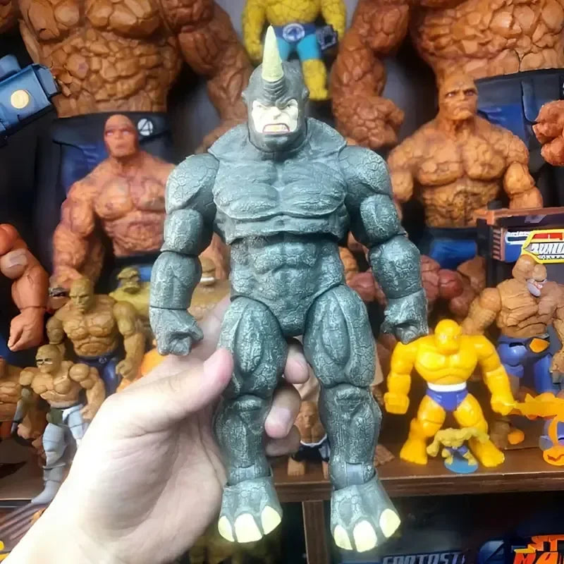 Anime X-Men Avengers villain hero 7inch Rhino joint Movable Action Figure Collectible Model Toy Figures gifts