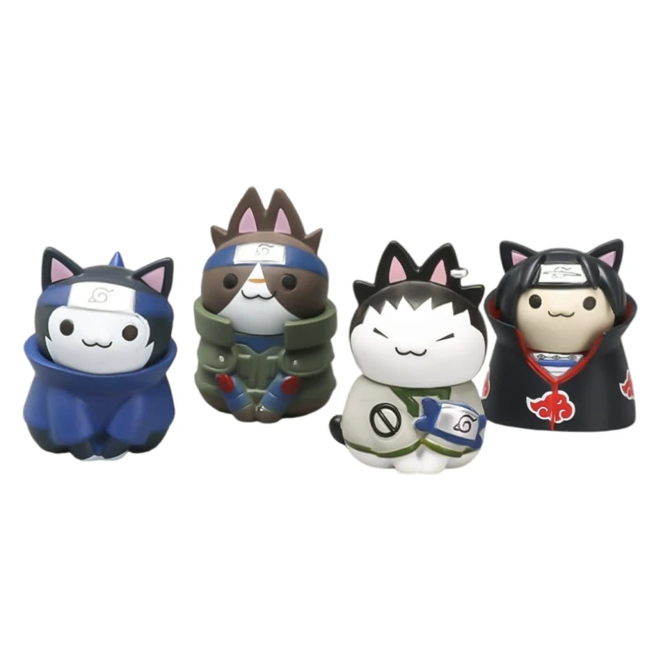 5cm Anime Naruto Figure Toys Cute mini Kakashi Uchiha Itachi Gaara Q Version Action Dolls Pvc Model Edition Birthday Gifts