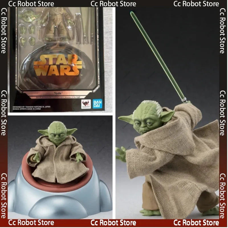 [In Stock] 100% Original Bandai S.H.Figuarts Yoda Classic Edition Star Wars Episode III: Revenge of The Sith Action Figure Toy