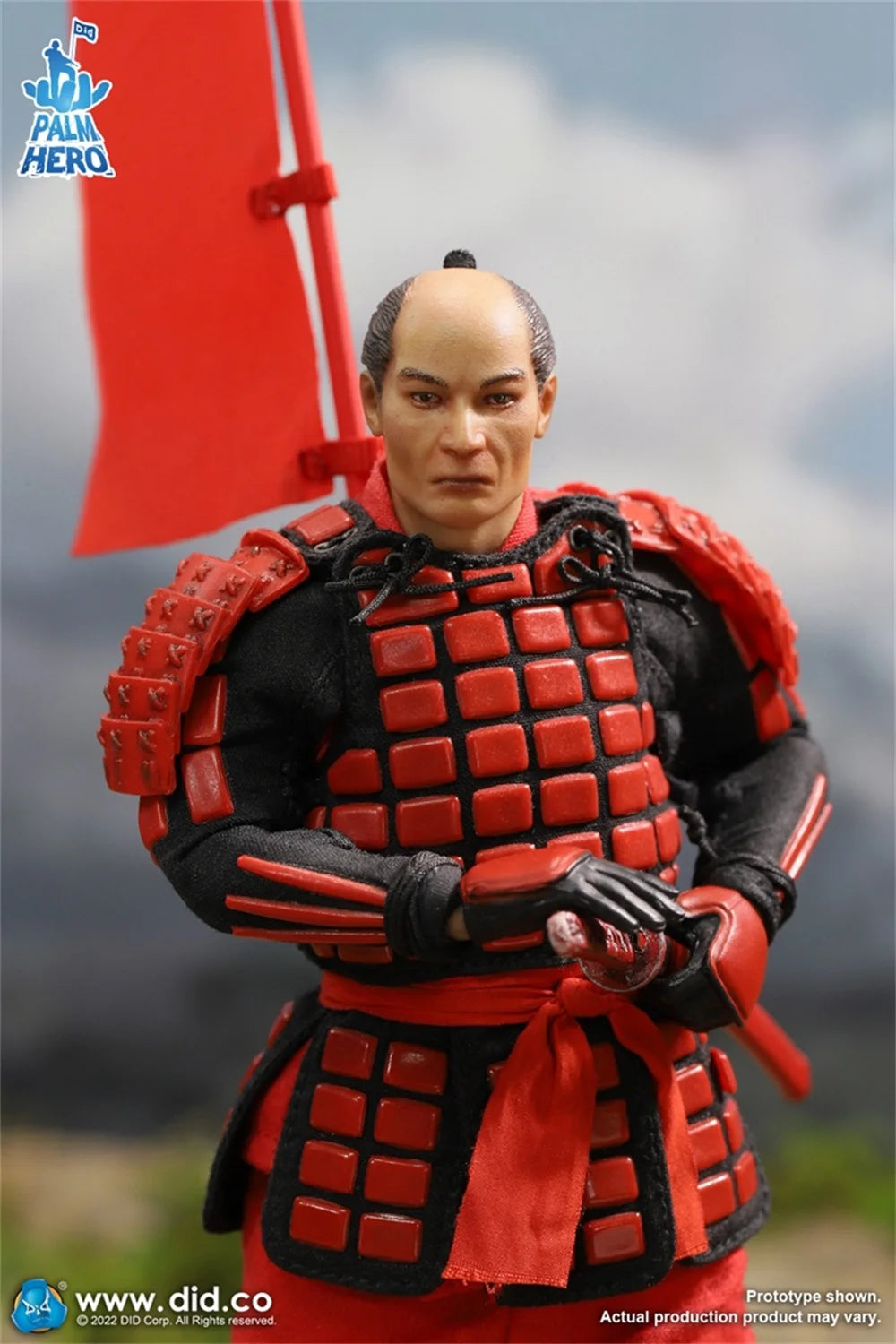 1/12 DID XJ80016A Стара винтидж фигурка на воин от Азия и Япония, пълен комплект подвижна фигурка със знаме, пълен комплект подвижна фигурка