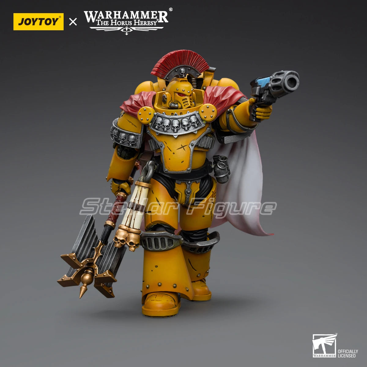 [SF] JOYTOYS 1/18 Action Figure Warhammer 40K Imperial Fists Legion Chaplain Consul  Prime Model Toy Gift