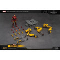 Original ZD TOYS MARVEL Iron Man 2 Iron Man MK4&SUIT-UP GANTRY Anime Figure Toys Model Collection
