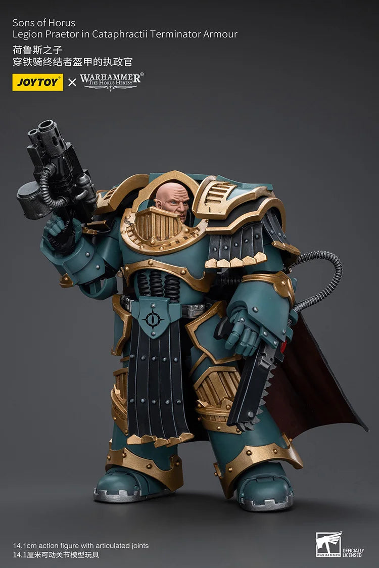 JOYTOY Warhammer "The Horus Heresy" Sons Of Horus Legion Praetor In Cataphractii Terminator Armour Action Figures Doll Gift Toys