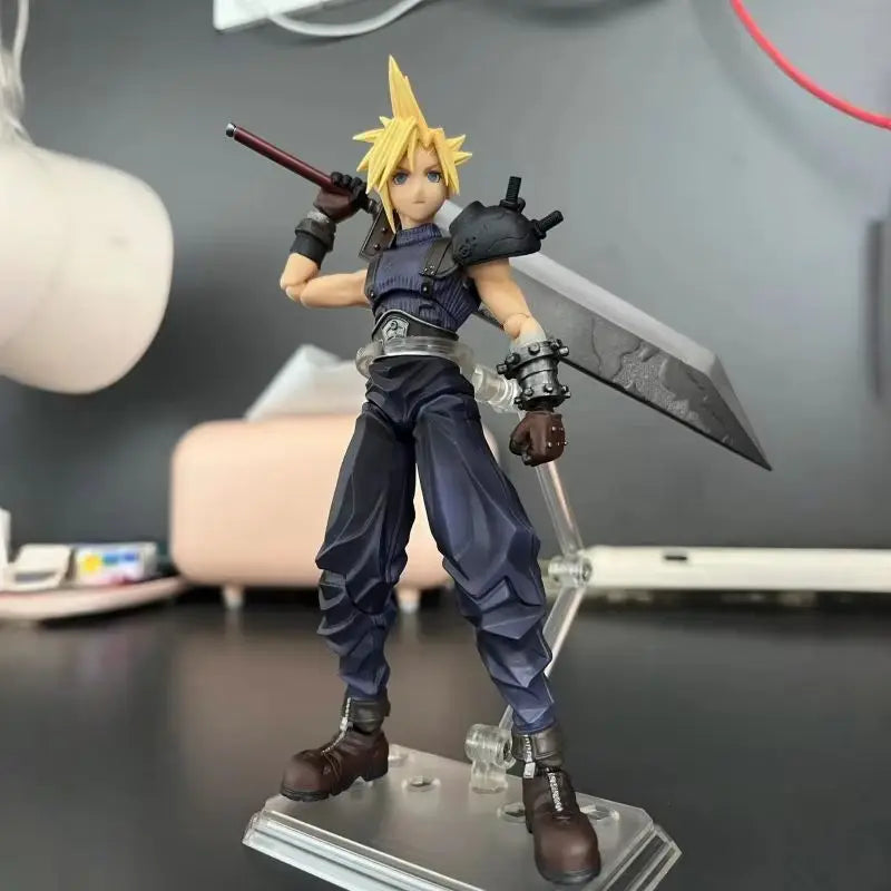 In Stock Original Square Eni Se Bring Art Series Zack Cloud Strife Action Figure Pvc Model Desktop Ornament Toys Gift