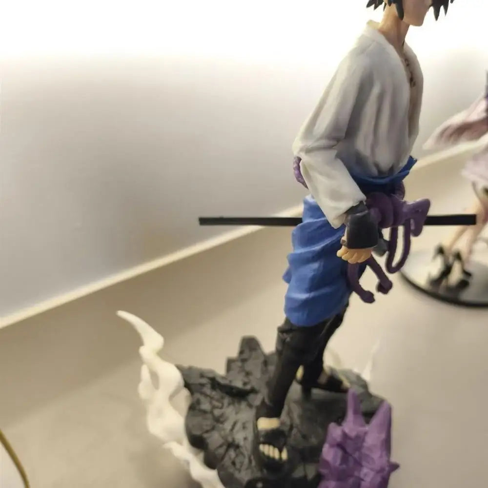 27cm Naruto Anime Figures Uchiha Sasuke Action Figure Statue Model Doll Collection Toys Gifts