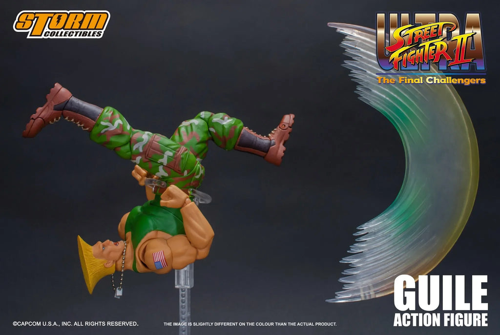 19cm Guile Anime Game Figure Street Fighter II: The Final Challengers Ken Masters/Ryu Action Figure Storm Collectibles Model Toy