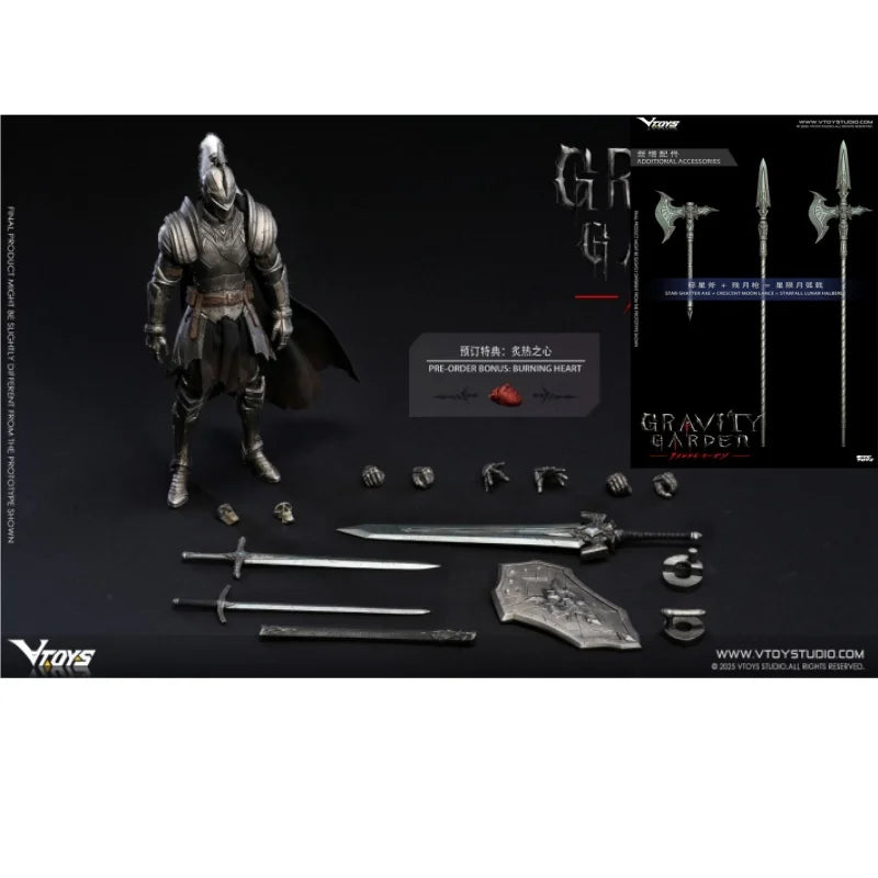 VTOYS VSD011 Gravity Garden Knight of The Silver Moon 1/12 High Quality Movable Doll Figure Soldier Model Gift Collection