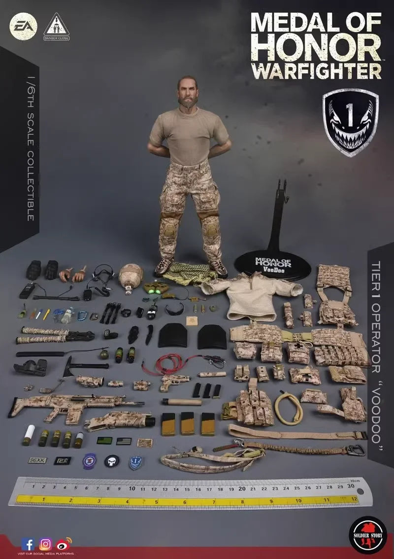 SoldierStory 1/6 SS106 Medal of Honor Navy SEALS Soldier Action Figure Model Toys 12 inch fan hobby collectible ornament gift