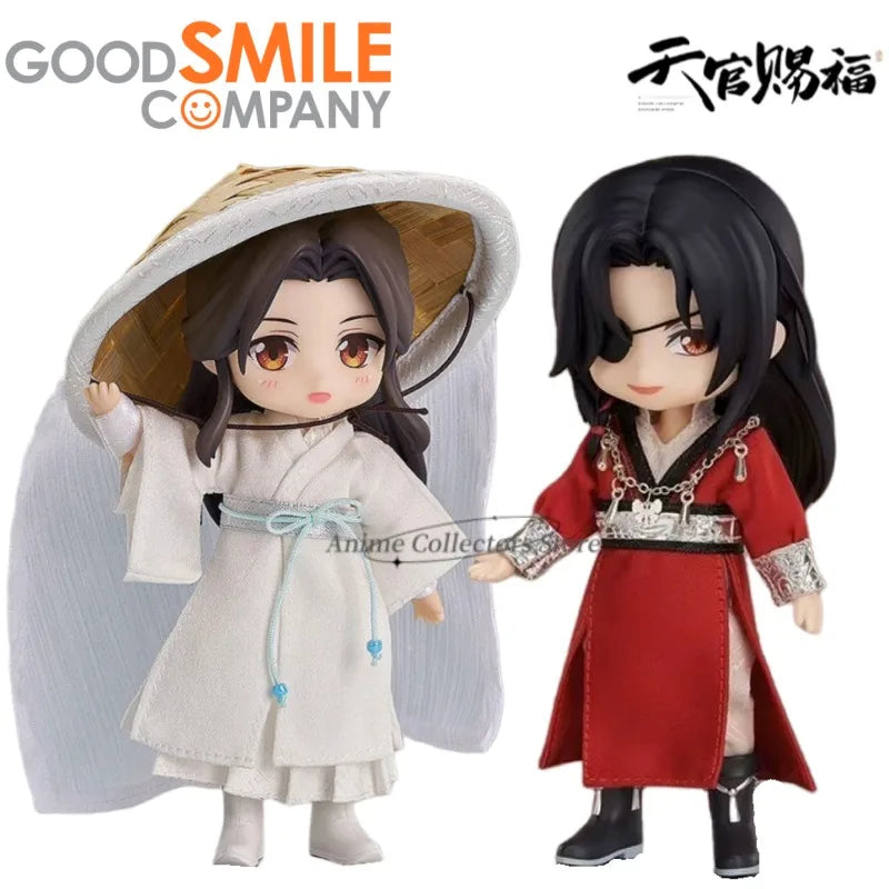 Dalam Stok Senyum Baik GSC Boneka Nendoroid Heaven Pakaian Berkat Resmi Set Xie Lian 14cm PVC Figur Anime Model Aksi Mainan