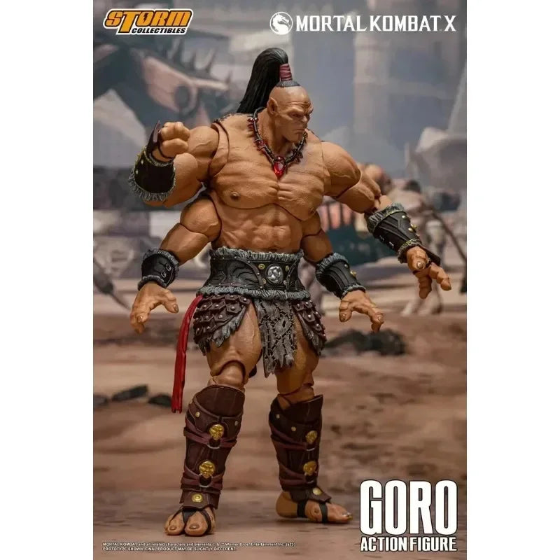 Goro Three-Head Configuration Hot Blood Original Storm Toys 1/12 Mortal Kombat X Anime Action Figures Model Toy Boys' Toy Giftx