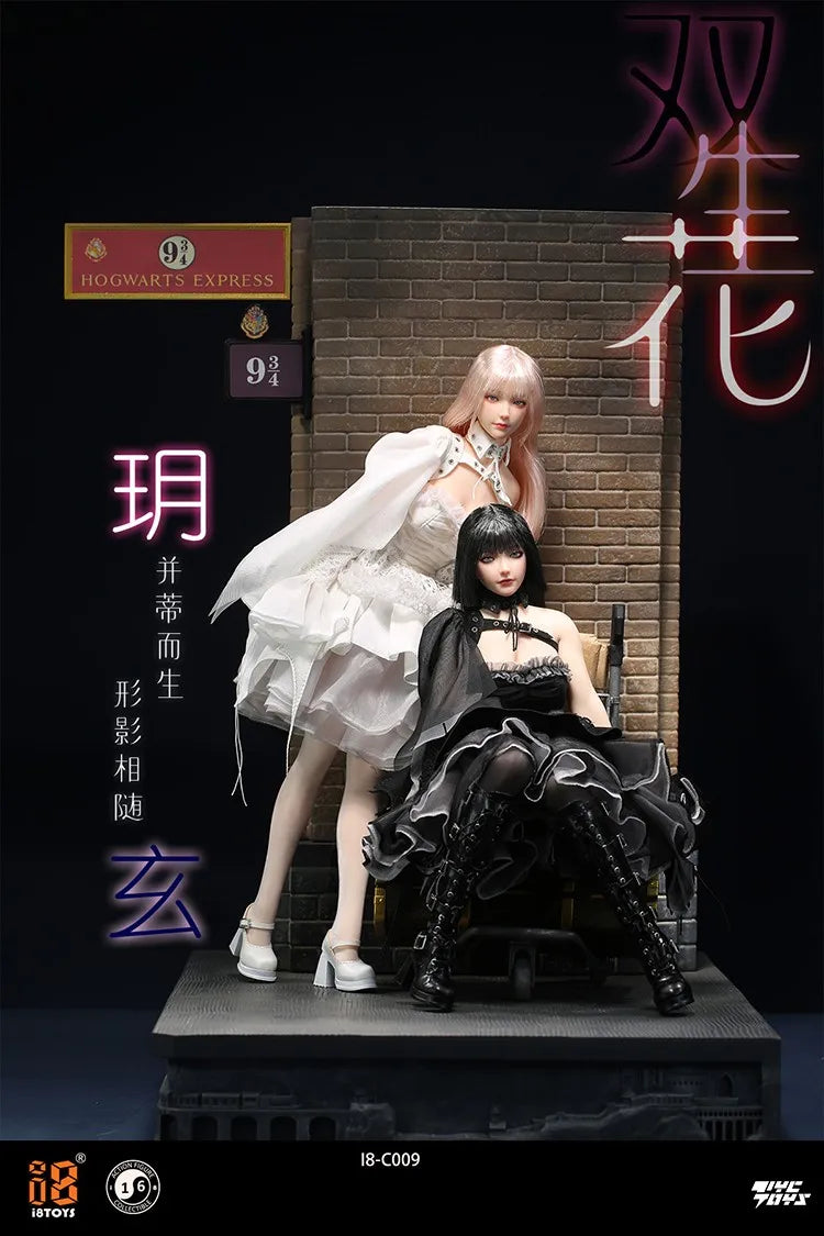 In Stock I8TOYS I8-C009 1/12 Scale Female Warrior Handsome  Twin Flowers Clothing Set Fit 6inch Action Figure Model Toys