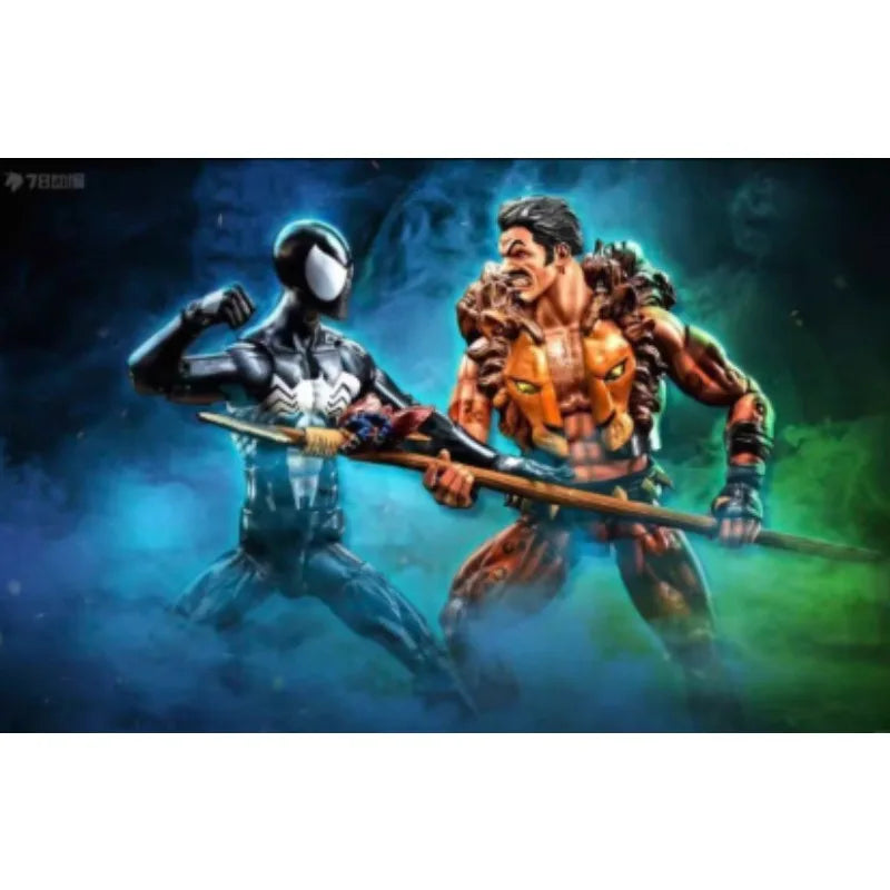 Original Hasbro Marvel Legends Series SPIDER-MAN & KRAVEN Anime Figure Collection Toy Model
