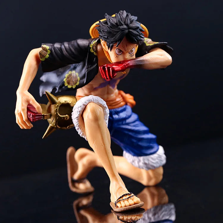 Anime One Piece Ruffy Actionfigur Blow Kneeling Zwei Stile Sammlerpuppe Dekoration Modell Spielzeug Geburtstagsgeschenke Anime Figur