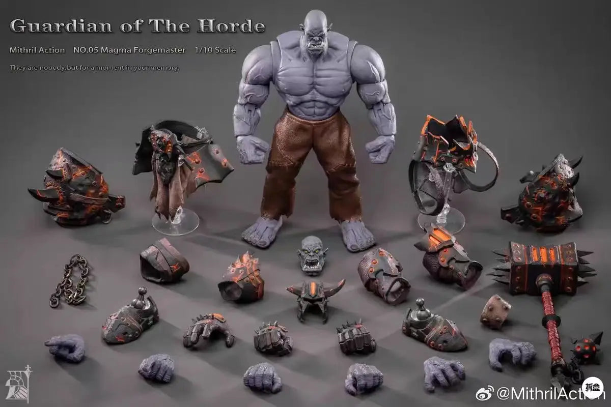 【Original】TYCTOYS Wächter der Horde Mithril Actionfigur Nr. 05 Magma-Schmiedemeister 1/10 Modellspielzeug