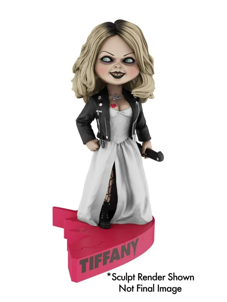 NECA Bride of Chucky Ghost Kid / Tiffany Shaking Head Doll Base Connection Version 7'' Action Figure Original Doll Decoration