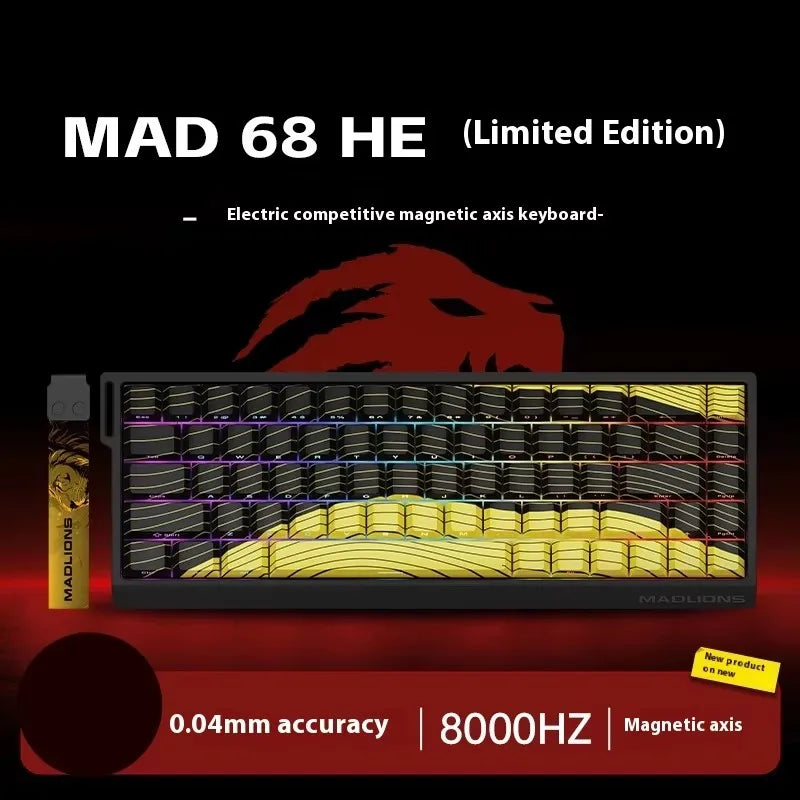 FGG Madlions Mad60 Mad68 He Mechanische Tastatur Magnetschalter 8k Wired Rgb Hot Swap Benutzerdefinierte Tastatur Esport Spiel Geschenk Zubehör