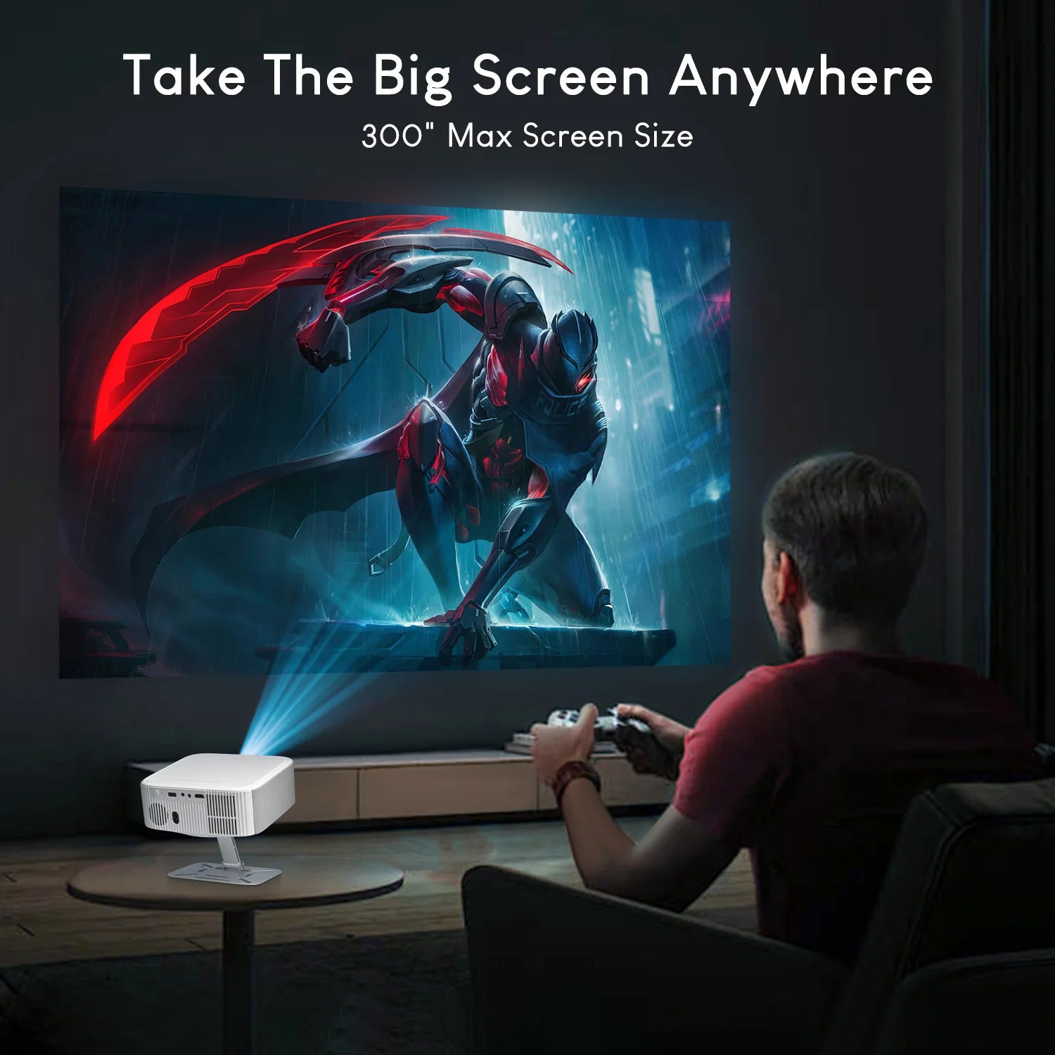 Salange Netflix-Projektor P92MAX Smart Android 13 1080P BT5.2 WiFi6 12000L Elektronischer Fokus Auto Keyston 4K Film HD Heimkino