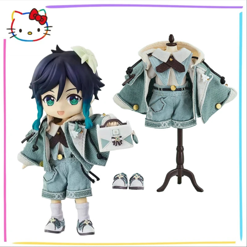In Stock Original GSC Nendoron Clothing Set Genshin Impact Venti 14cm Animation Movable Boy Cartoon Mannequin Collection