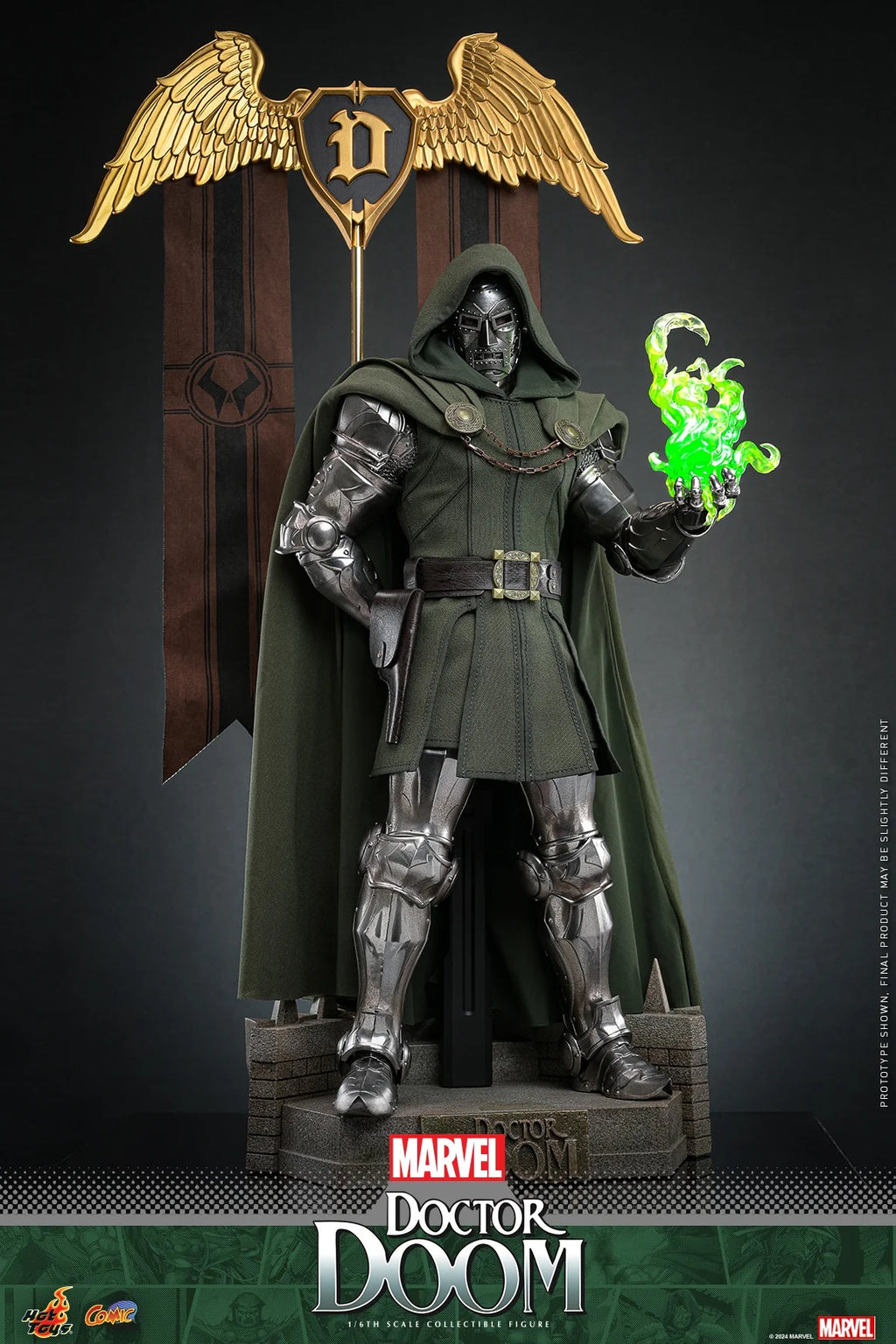 In Stock Hottoys CMS022 Doctor Doom 1/6 Soldier Doll Animation Action Figure Toy Gift Model Collection