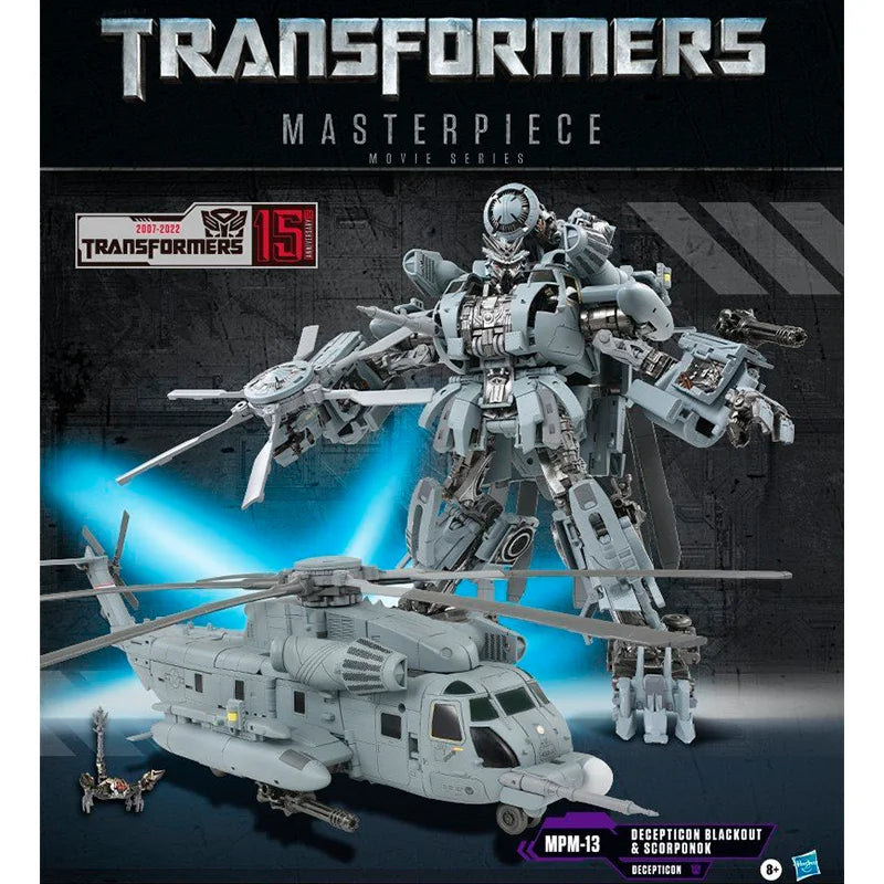 100% In Stock Original Hasbro Takara Tomy Masterpiece MPM13 MPM-13 Blackout Scolponock Action Figures Toys