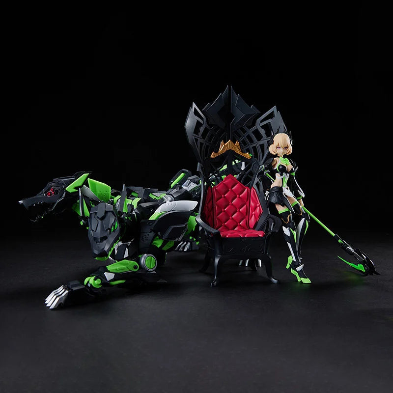 SIN-04 Envy 1/10 17cm Mecha Girl Plastic Model Kit Painted Movable Assembly Model Scythe Two-Headed Dog Action Figure Toy Gifts
