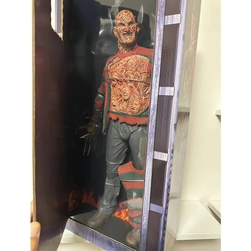 1/4 Nightmare Ghost Street Fredy Revenge Movable Joint Action Figure 45cm Devil Replacable Wears Model Toys Collect Ornaments
