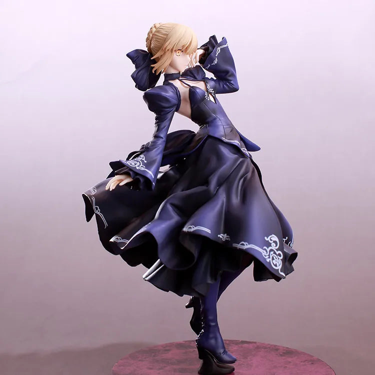 25CM Fate Zero Fate Stay Night Black Saber Arturia Pendragon Action Figure Toys Collection Christmas Gift