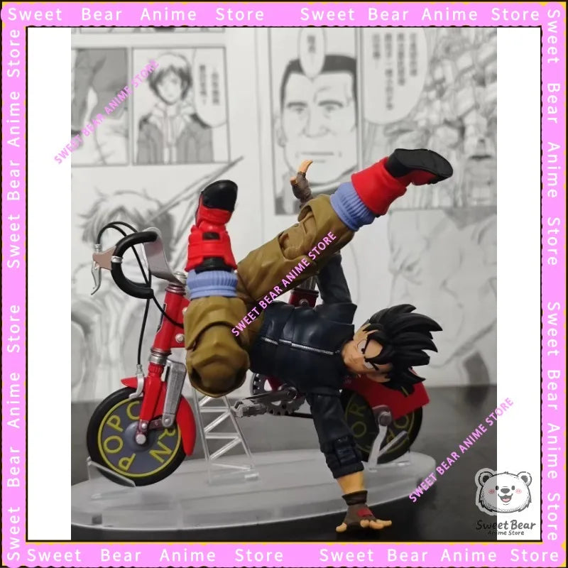 Tonsenarttoys Kamione Goku Sun Dragon Ball Bike 01A 01B  SHF Fly Page Ride Bike Gogeta Anime Action Figures Toy Model Collection