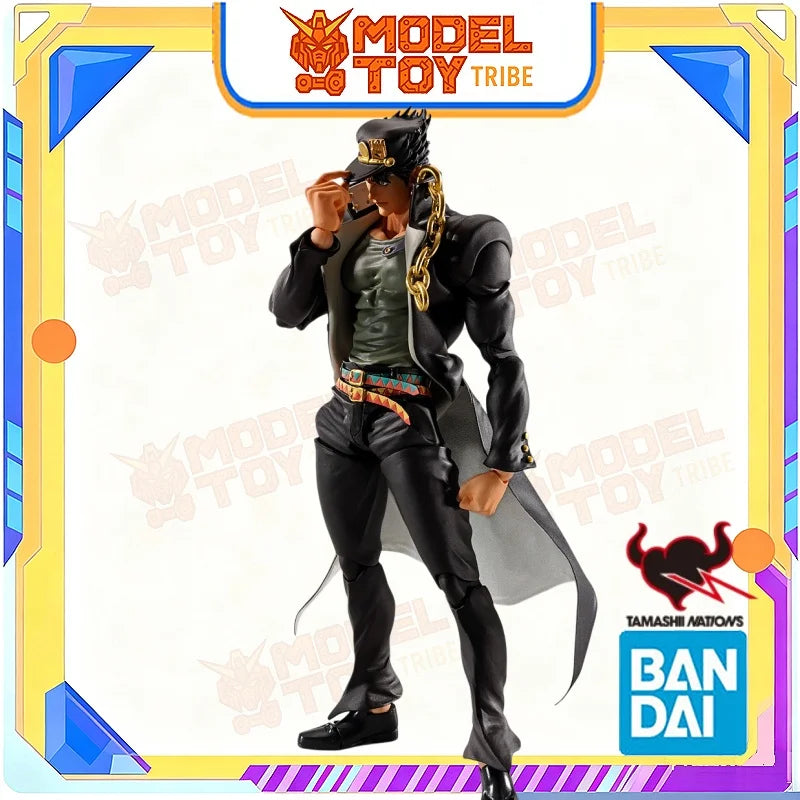 In-Stock Japan Bandai Original Anime JoJo's Bizarre Adventure SHF Jotaro Kujo about 170mm Action Figure Model Toy Collector Gift