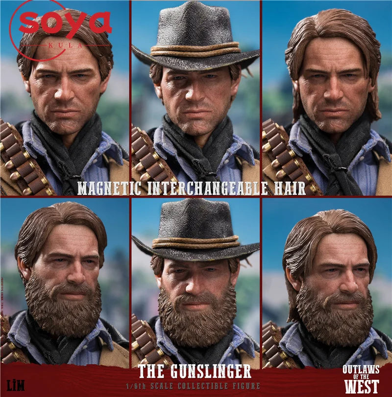 LIMTOYS LIM008 1/6 Scale Western Cowboy Arthur Action Figure 12'' Male Soldier Figurine Full Set Collectible Model Toy