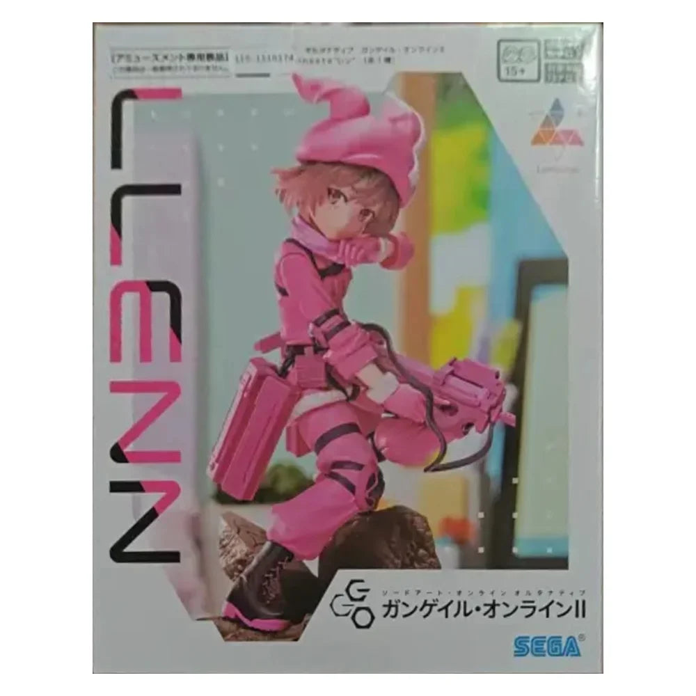 IN Stock SEGA Original Gun Gale Online Llenn Kohiruimaki Karen Anime Action Figure Toys Collectible Desk Decor Model Toy Gifts