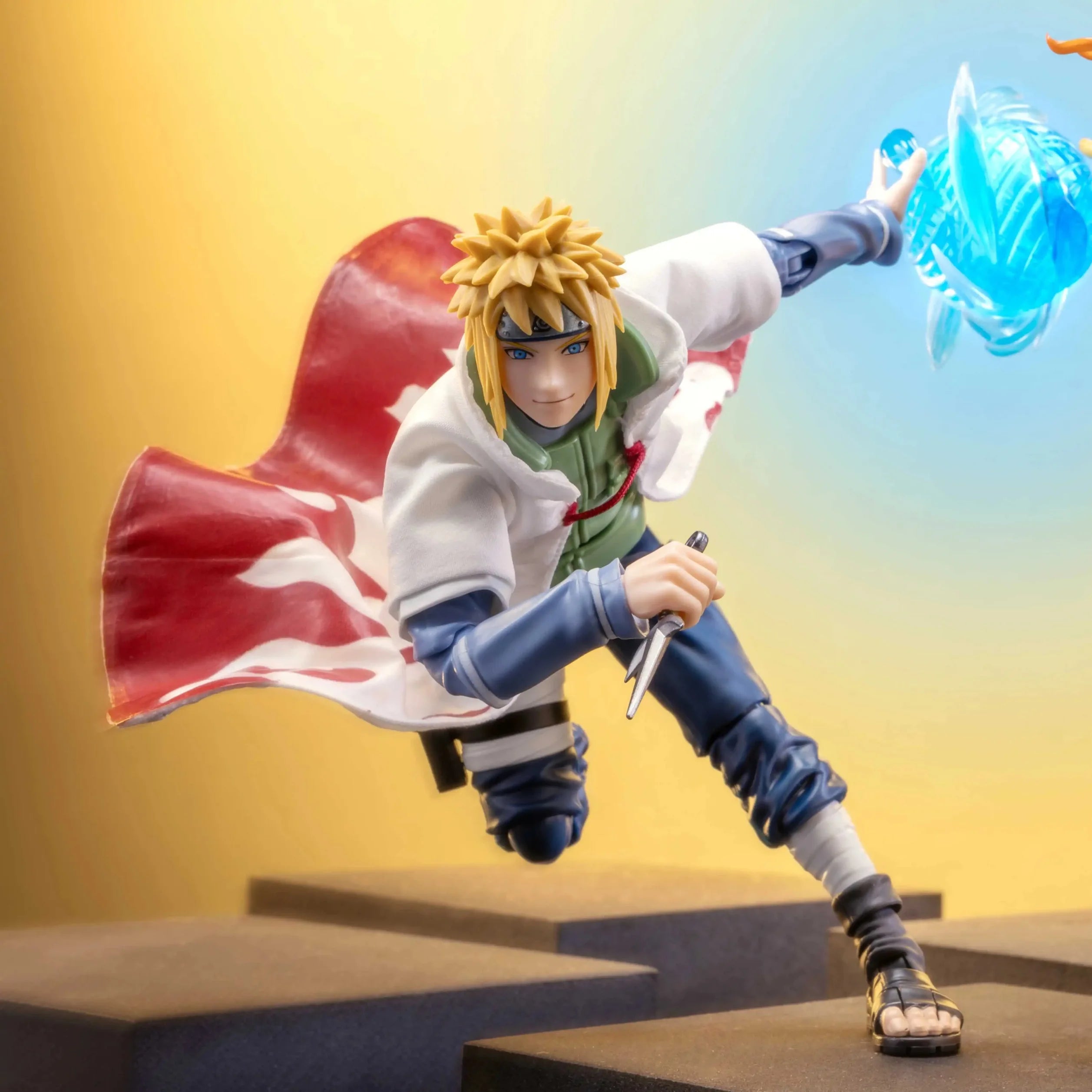 Anime Naruto SHF 1/12 Namikaze Minato Fourth Hokage Cloak Action Figure Clothing Toys Model Accessories Cloth Clothes