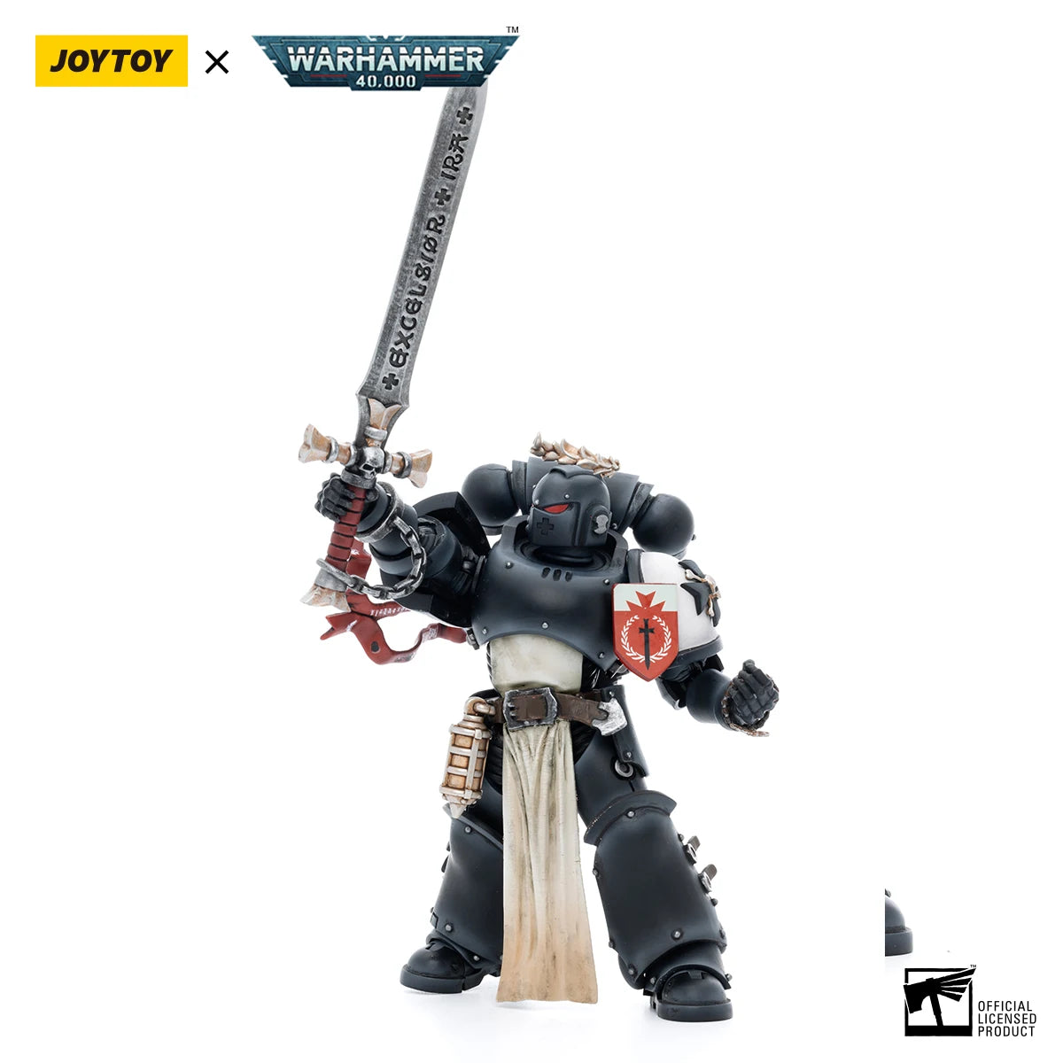 [НАЛИЧНОСТ] JOYTOY Warhammer 40K 1/18 Екшън фигурка Black Templars The Emperors Champion Rolantus Аниме фигурки Играчки Модел