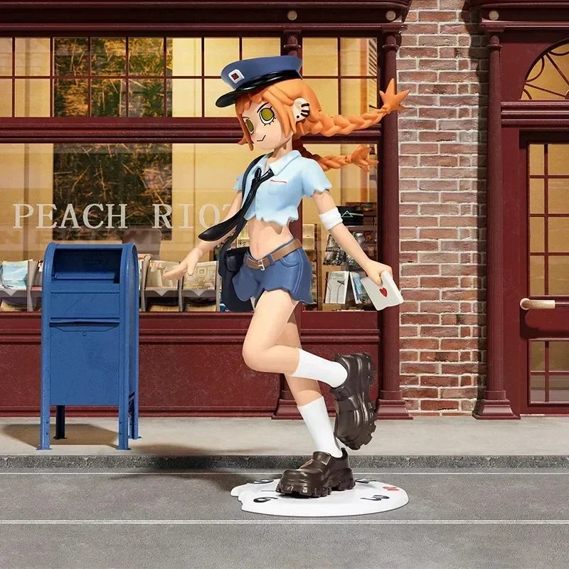 POP MART Peach Riot Rush Hour Series Blind Box Toys Kawaii Anime Action Figure Surprise Desktop Decoration Mystery Box